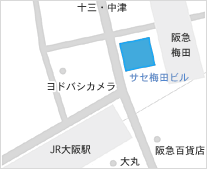 浜口クリニック梅田 地図